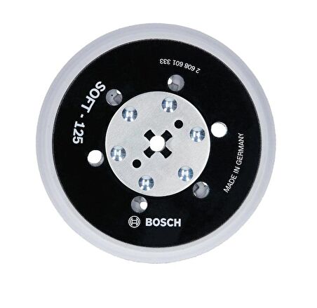 Bosch 125 mm 5/16'' Çok Delikli Zımpara Tabanı Yumuşak 2608601333